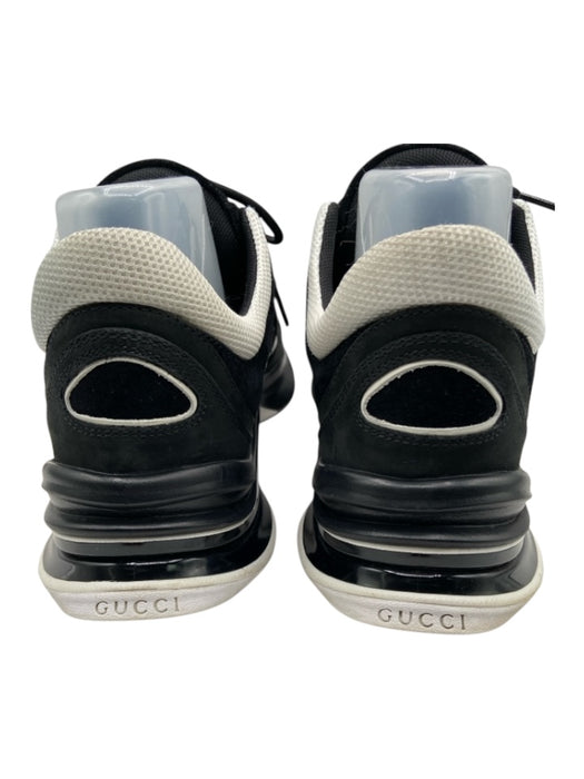 Gucci Black & White Logo Trainer Sneakers Black & White