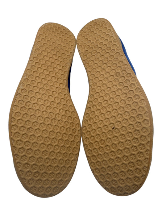 Adidas Shoe Size 8.5 Blue & White Suede Low Top Lace Up Sneaker Men's Shoes Blue & White / 8.5