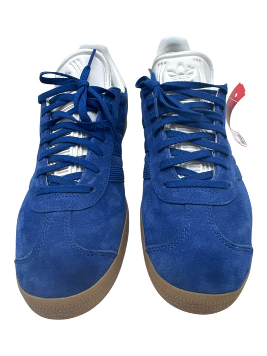 Adidas Shoe Size 8.5 Blue & White Suede Low Top Lace Up Sneaker Men's Shoes Blue & White / 8.5