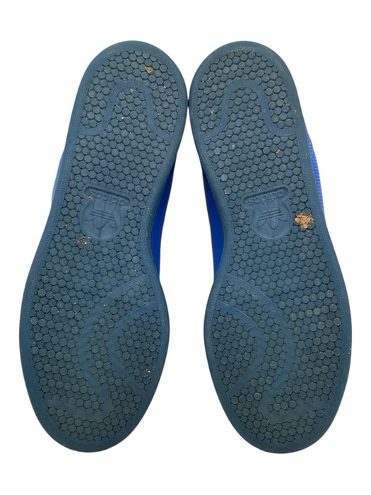 Adidas Shoe Size 8.5 Blue Leather Low Top Lace Up Sneaker Men's Shoes Blue / 8.5