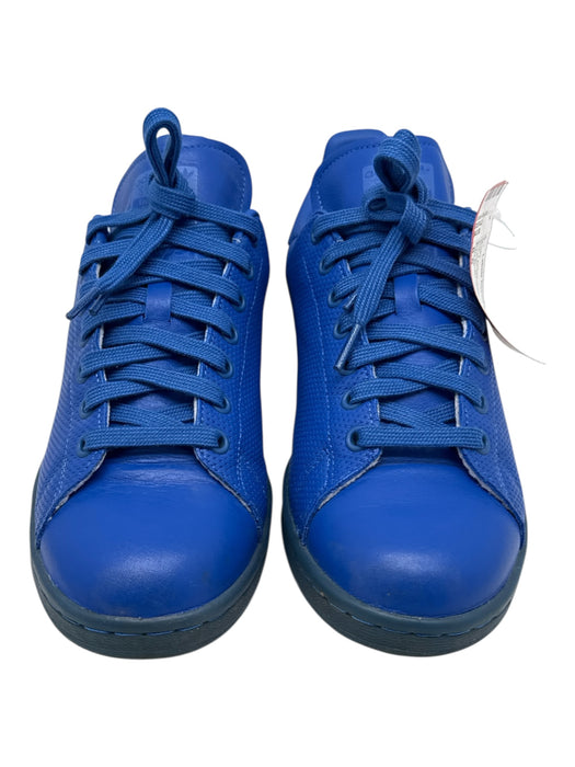 Adidas Shoe Size 8.5 Blue Leather Low Top Lace Up Sneaker Men's Shoes Blue / 8.5