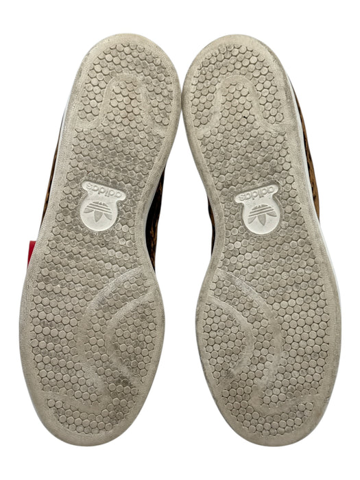 Adidas Shoe Size 8.5 Brown Synthetic Low Top Lace Up Sneaker Men's Shoes Brown / 8.5