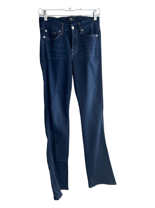 7 For All Mankind Size 27 Dark Wash Modal Blend High Rise 5 Pocket Zip Fly Jeans Dark Wash / 27