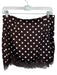 Brit the Label Size L Brown & White Polyester Side Zip Polka Dot Lace Trim Skirt Brown & White / L