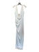 Noel & Jean Size M White Polyester Sleeveless Lace Trim Low Back Gown White / M