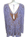 For Love & Lemons Size M Purple & Nude Polyester Blend Lace Overlay Mini Dress Purple & Nude / M