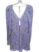 For Love & Lemons Size M Purple & Nude Polyester Blend Lace Overlay Mini Dress Purple & Nude / M