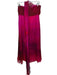 Plenty by Tracy Reese Size L Red & Magenta Silk One Shoulder Ombre Maxi Dress Red & Magenta / L
