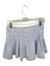 Nia Size S Black & White Cotton Checkered Tie Side Mini Ruffle Skirt Black & White / S