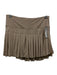 Goldhinge Size Est M Beige Stretch Waist Pleated Skort Skirt Beige / Est M