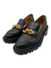 Tory Burch Shoe Size 8.5 Black Leather goldtone hardware Platform loafer Shoes Black / 8.5