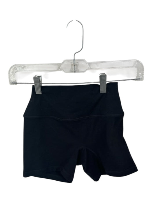 Set Active Size XS Black Polyester Blend High Waist Bike Short Athletic Shorts Black / XS