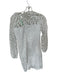 Shoshanna Size 2 White Polyester Long Sleeve Back Zip Lined Dress White / 2