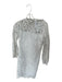 Shoshanna Size 2 White Polyester Long Sleeve Back Zip Lined Dress White / 2