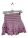 Loveshackfancy Size XS Purple Cotton Smocked Eyelet Embroidered Skirt Purple / XS