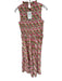 Hyacinth House Size XS Pink & Green Cotton Sleeveless Flowers Smocked Maxi Dress Pink & Green / XS