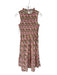 Hyacinth House Size XS Pink & Green Cotton Sleeveless Flowers Smocked Maxi Dress Pink & Green / XS