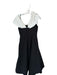 Abbey Glass Size XS Black & White Polyester One Shoulder A Line Back Zip Gown Black & White / XS