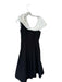 Abbey Glass Size XS Black & White Polyester One Shoulder A Line Back Zip Gown Black & White / XS
