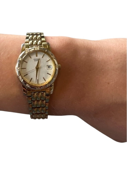 Citizen Gold Stainless steel Circle Dainty Watchband Gold