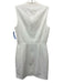 French Connection Size 6 White Polyester Blend Mock Neck Sleeveless Sheath Dress White / 6