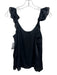 Cami NYC Size XS Black Silk flounce Scoop Neck Sleeveless Top Black / XS