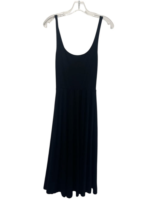 Reformation Jeans Size XS Black Tencel Blend Scoop Neck A Line Midi Dress Black / XS