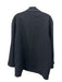 Saks Fifth Ave Size 12 Black Wool Blend Satin Piping Shawl Collar Jacket Black / 12