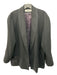 Saks Fifth Ave Size 12 Black Wool Blend Satin Piping Shawl Collar Jacket Black / 12