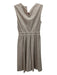 Louis Vuitton Size 36 Taupe Beige Wool & Silk Blend Sleeveless Heathered Dress Taupe Beige / 36
