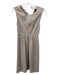Louis Vuitton Size 36 Taupe Beige Wool & Silk Blend Sleeveless Heathered Dress Taupe Beige / 36