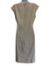 Chanel Size 36 Beige & Gray Cotton & Wool Sleeveless Boucle V Neck Mini Dress Beige & Gray / 36