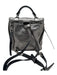 Proenza Schouler Silver & Black Leather silver tone hardware Textured Bag Silver & Black