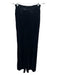 Zoran Size S Black Silk Wide Neck Cap Sleeve Elastic Waist Velvet Pant Set Black / S