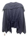 Planet Size One Size Navy Blue Linen Long Sleeve Drawstring Ruched Cardigan Navy Blue / One Size