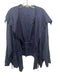 Planet Size One Size Navy Blue Linen Long Sleeve Drawstring Ruched Cardigan Navy Blue / One Size