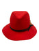Goorin Bros Red Wool Fedora Bow Feather Hat Red / M