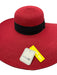 San Diego Hat Co. Red Straw Wide Sun Hat Woven Hat Red / One Size