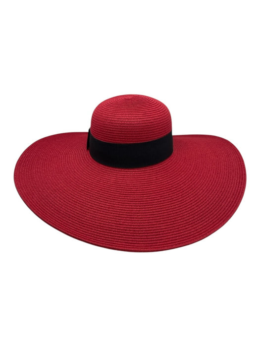 San Diego Hat Co. Red Straw Wide Sun Hat Woven Hat Red / One Size