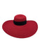 San Diego Hat Co. Red Straw Wide Sun Hat Woven Hat Red / One Size