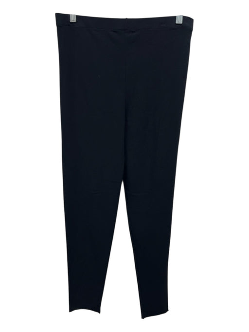 Sarah Pacini Size 3 Black Viscose & Polyester Elastic Waist Legging Pants Black / 3