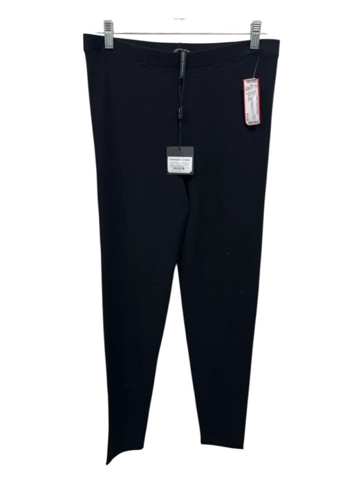 Sarah Pacini Size 3 Black Viscose & Polyester Elastic Waist Legging Pants Black / 3