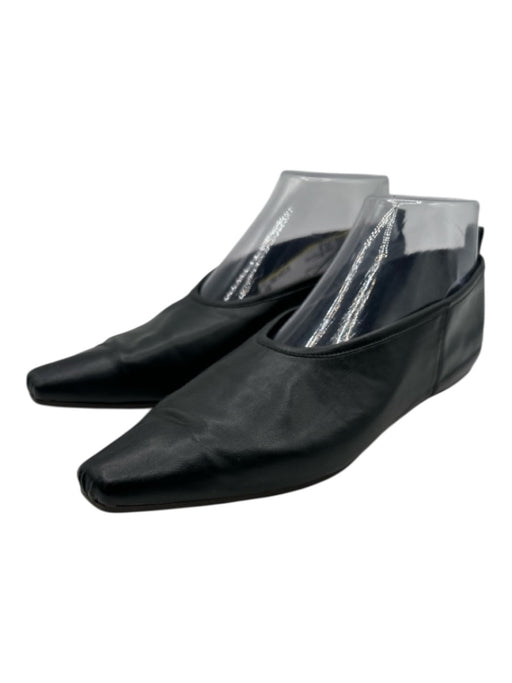 Stella McCartney Shoe Size 37.5 Black PU leather Pointed Square Toe Flats Black / 37.5