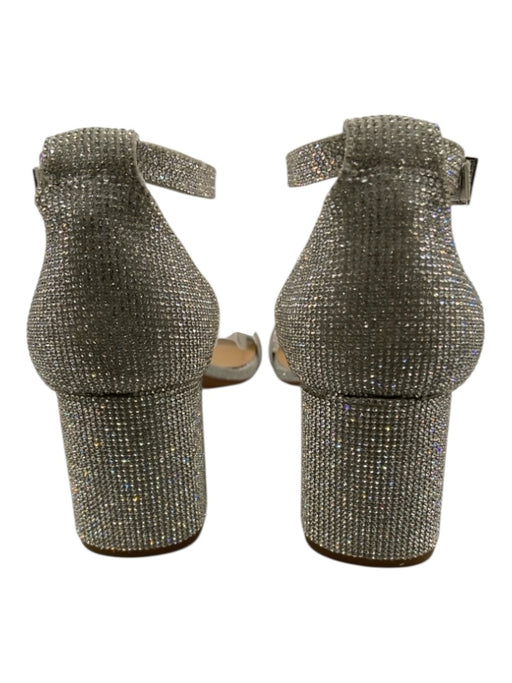 Gianni Bini Shoe Size 9 Silver & Multi Synthetic Rhinestone Block Heel Pumps Silver & Multi / 9