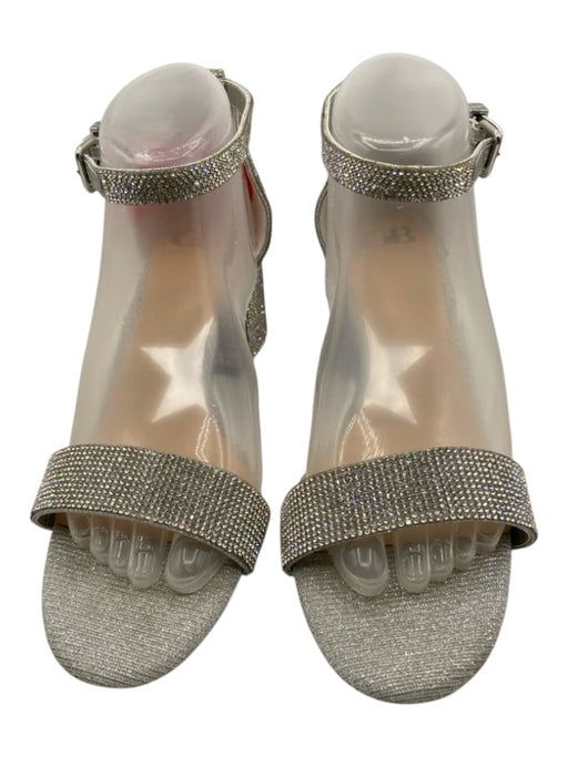 Gianni Bini Shoe Size 9 Silver & Multi Synthetic Rhinestone Block Heel Pumps Silver & Multi / 9