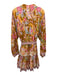 Antonio Melani Size 16 Orange, Purple, Multi Cotton floral print Button Up Dress Orange, Purple, Multi / 16