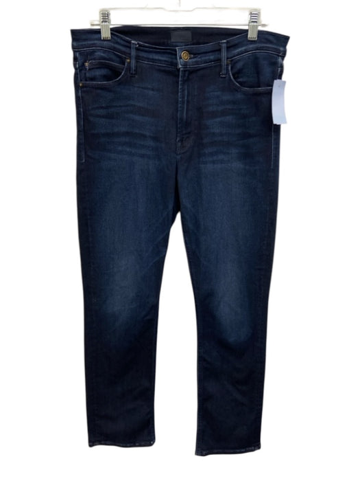 Mother Size 31 Dark Wash Viscose Blend Mid Rise Slim Ankle Jeans Dark Wash / 31