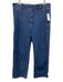 Pilcro Size 32 Medium Wash Cotton Blend High Rise Zip & Hook Straight Leg Jeans Medium Wash / 32