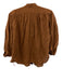 Rebecca Taylor Size XS Brown Cotton Short Puff Sleeve Pleated Buttons Blouse Top Brown / XS