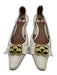 Chloe Shoe Size 40 Ivory Leather Gold hardware Pointed Toe Kitten Heel Flats Ivory / 40